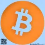 BTC sticker – Bitcoin logo sticker