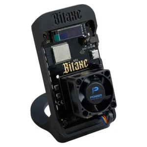 Bitaxe Gamma black on stand