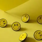 Pin and sticker