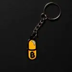 Orange Pill Keychain