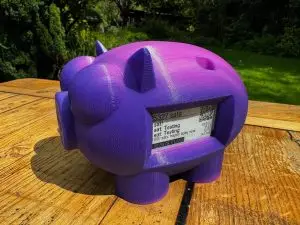 Taschengeld in bitcoin erhalten und in die Lightning Piggy-Spardose für Kinder einzahlen