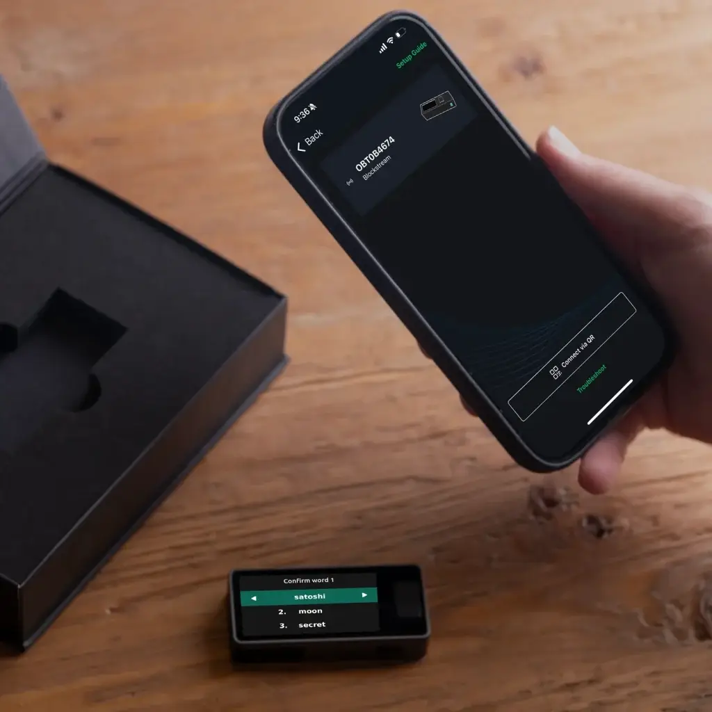 Blockstream jade Plus einrichten