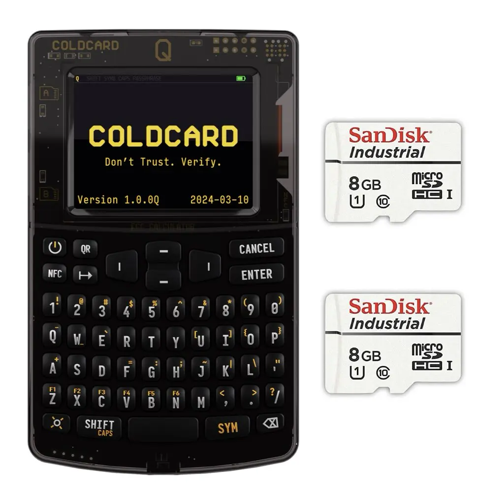 Bitcoin Merchandise - https://www.bitcoinstuffstore.com Coldcard MK4 firmware update troubleshooting SD kaart installatie