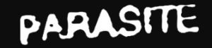 Bitcoin-Waren - https://www.bitcoinstuffstore.com Logo Parasit Weltraum schwarz