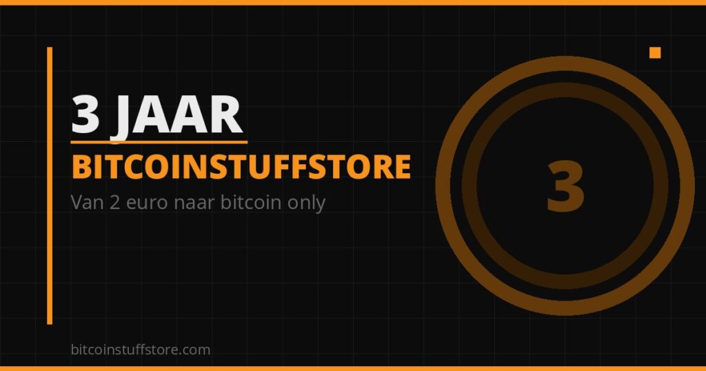 Dreijähriges Jubiläum von BitcoinStuffStore
