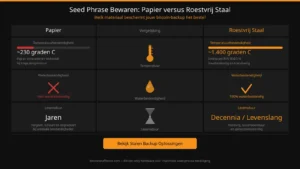 Seed-Phrase-Backup auf Stahl speichern