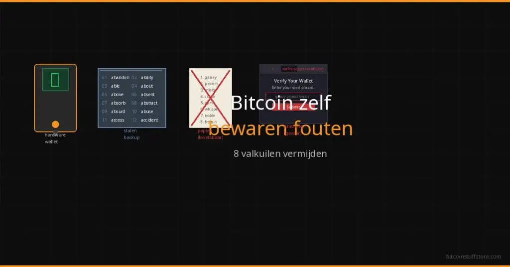 bitcoin, Fehler bei der eigenen Aufbewahrung