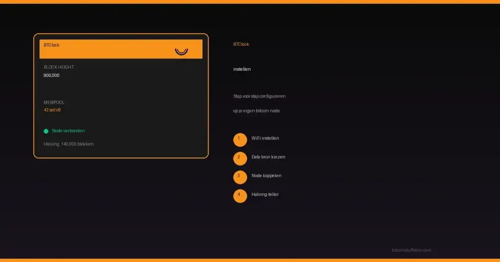 btclock auf eigenem bitcoin-Knoten einrichten