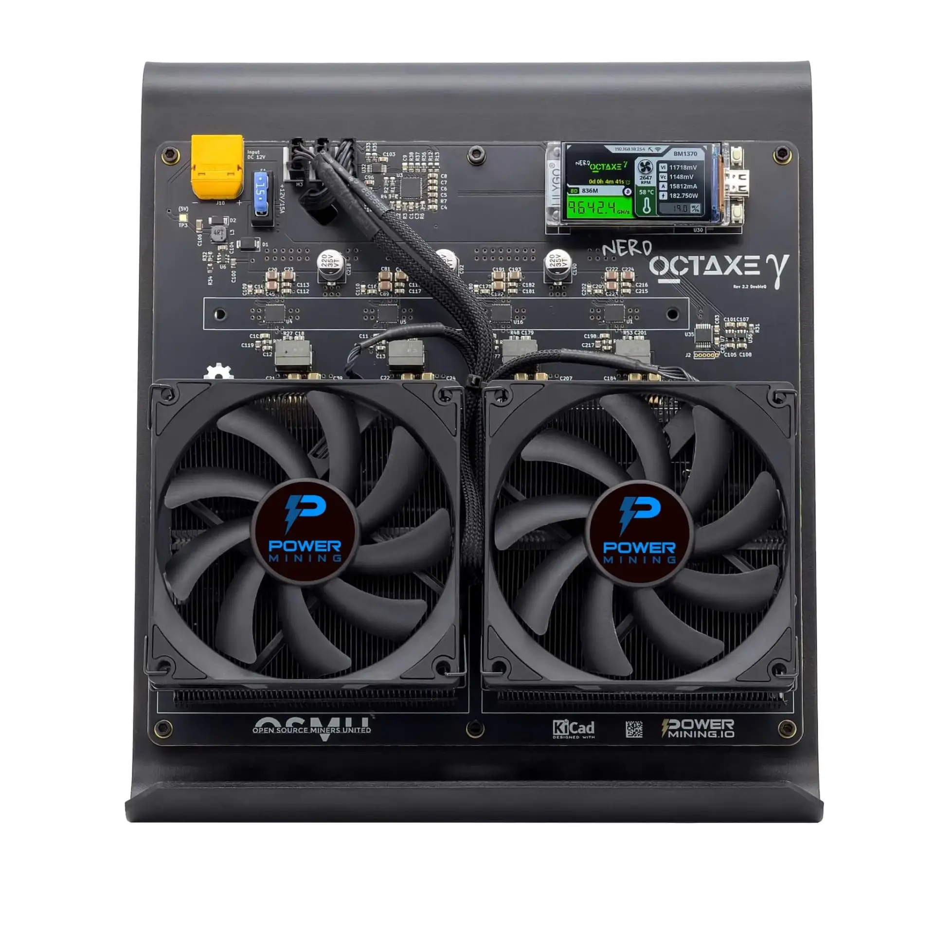 Bitcoin Merchandise - https://www.bitcoinstuffstore.com Nerdoctaxe Gamma Open-Source Bitcoin Miner Met Lilygo T-Display S3 Scherm
