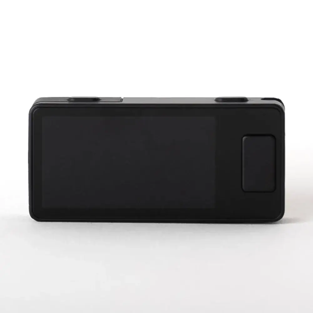 Bitcoin Merchandise - https://www.bitcoinstuffstore.com blockstream jade plus black liggend met de knoppen aan de bovenzijde