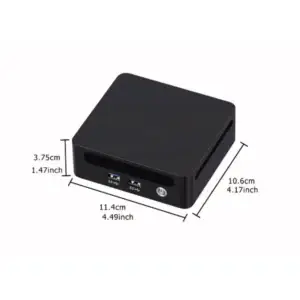 Start9 Server One 6600H Abmessungen 11,4 mal 10,6 mal 3,75 Zentimeter