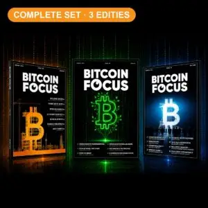 Bitcoin Focus Magazine complete set met alle 3 de edities