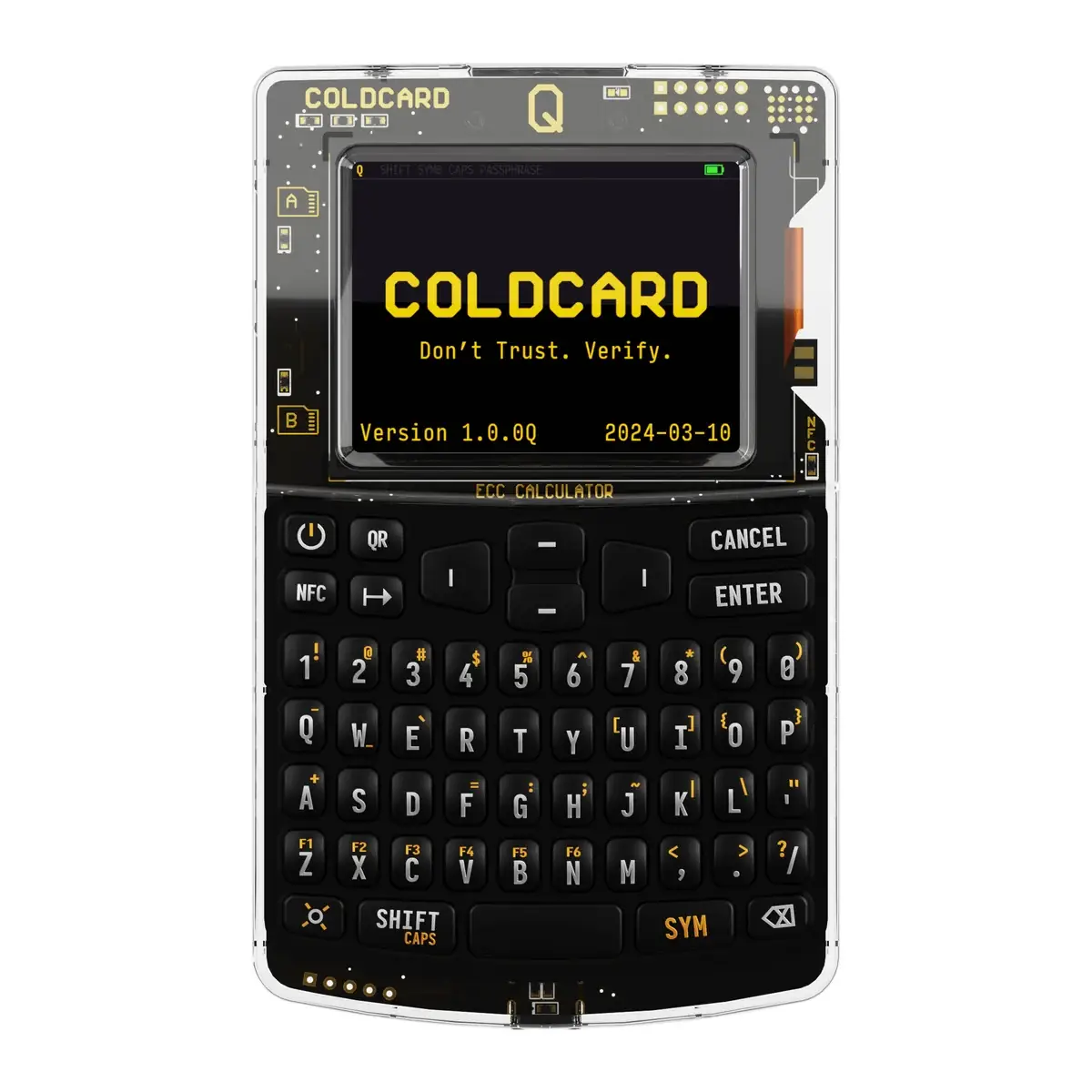 Coldcard Q hardware wallet met QWERTY toetsenbord - advanced bitcoin opslag