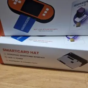 seedsigner+ mit smartcard hat kaufen, verpackung mit seedkeeper-karte und ccid pcsc smartcard interface